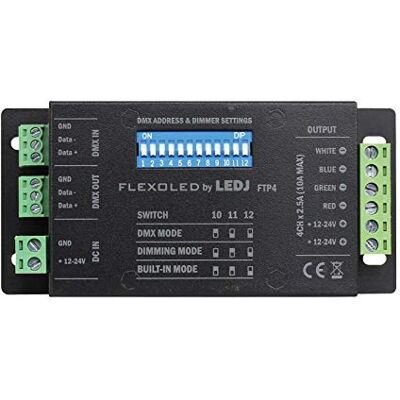 LEDJ Flexoled FTP4 RGBW LED DMX Driver LEDJ Flexoled FTP4 RGBW LED DMX Driver