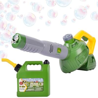 John Deere Juguete soplador de Hojas de Burbujas para niños, Incluye Lata de Gas de Repuesto de Burbujas de 44 onzas, máquina de Burbujas al Aire Libre para niños, fácil de Usar, Juego al Aire Libre, John Deere Juguete soplador de Hojas de Burbujas para niños, Incluye Lata de Gas de Repuesto de Burbujas de 44 onzas, máquina de Burbujas al Aire Libre para niños, fácil de Usar, Juego al Aire Libre,