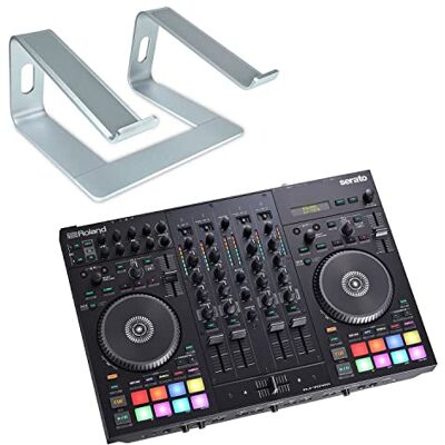 Roland D-J707M controlador móvil DJ Mezclador + keepdrum Soporte para ordenador portátil Plata Roland D-J707M controlador móvil DJ Mezclador + keepdrum Soporte para ordenador portátil Plata
