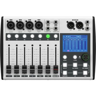 Thornton Mezclador digital DM08X, 8 canales, pantalla táctil, interfaz de audio USB, DSP, control Wi-Fi, Bluetooth Thornton Mezclador digital DM08X, 8 canales, pantalla táctil, interfaz de audio USB, DSP, control Wi-Fi, Bluetooth
