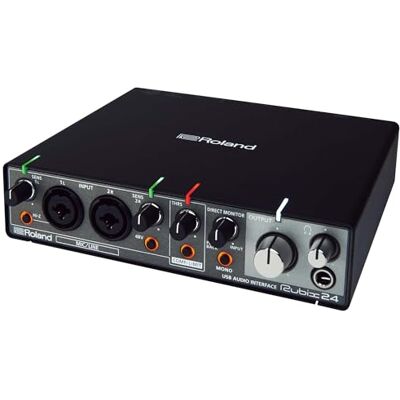 Roland Interfaz de audio USB de 2 entradas y 4 salidas Audio en alta resolución Graba con micros, guitarras, teclas y más Compacta y resistente Compatible con Mac, PC y iPad Roland Interfaz de audio USB de 2 entradas y 4 salidas Audio en alta resolución Graba con micros, guitarras, teclas y más Compacta y resistente Compatible con Mac, PC y iPad