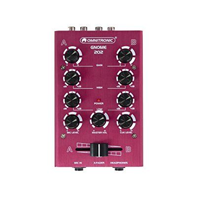 Omnitronic GNOME 202 Mini Mixer Red Omnitronic GNOME 202 Mini Mixer Red