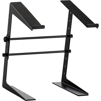 Pronomic Soporte para Portátil LS-100, Estructura Robusta de Acero Altura ajustable en 5 niveles de 17 a 27, 5 cm, Ancho: 23, Almohadillas de goma para evitar que el portátil se deslice, 4 kg Pronomic Soporte para Portátil LS-100, Estructura Robusta de Acero Altura ajustable en 5 niveles de 17 a 27, 5 cm, Ancho: 23, Almohadillas de goma para evitar que el portátil se deslice, 4 kg