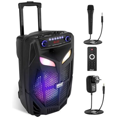 Pyle Altavoz PA 800W Bluetooth Subwoofer 12" Micrófono Inalámbrico Batería Pyle Altavoz PA 800W Bluetooth Subwoofer 12" Micrófono Inalámbrico Batería
