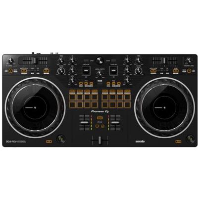 Pioneer Controlador DJ de 2 canales estilo scratch para Serato DJ Lite (negro, compatible con Altavoz) Pioneer Controlador DJ de 2 canales estilo scratch para Serato DJ Lite (negro, compatible con Altavoz)