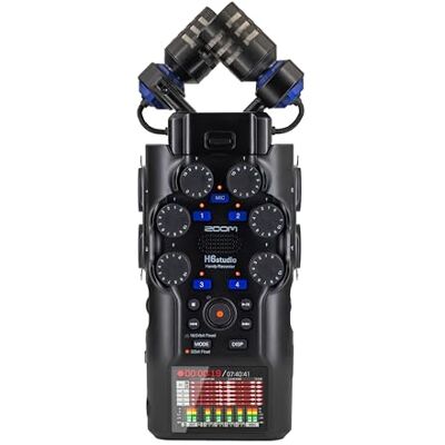 Zoom Grabadora de 6 pistas a 32 bits coma flotante de 192 kHz con modo 16/24 bits, ganancia, limitadores, cápsula XYH-5e, modo de interface de audio Mac, PC, iOS, Android Zoom Grabadora de 6 pistas a 32 bits coma flotante de 192 kHz con modo 16/24 bits, ganancia, limitadores, cápsula XYH-5e, modo de interface de audio Mac, PC, iOS, Android