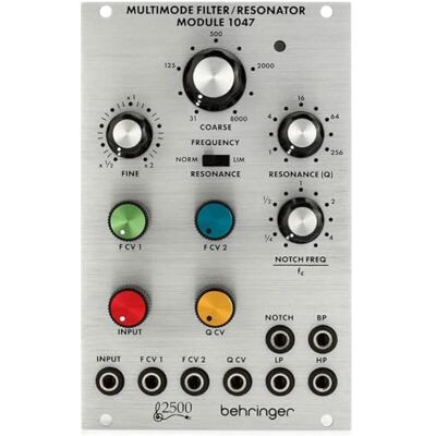 Behringer FILTRO MULTIMODO / MÓDULO DE RESONADOR 1047 Legendary 2500 Series 12dB Módulo de filtro variable de estado para Eurorack Behringer FILTRO MULTIMODO / MÓDULO DE RESONADOR 1047 Legendary 2500 Series 12dB Módulo de filtro variable de estado para Eurorack