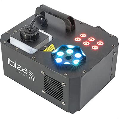 Ibiza SPRAY-COLOR-1000 Máquina de niebla de 1000W con LEDs RGB y 2 mandos a distancia Negro Ibiza SPRAY-COLOR-1000 Máquina de niebla de 1000W con LEDs RGB y 2 mandos a distancia Negro