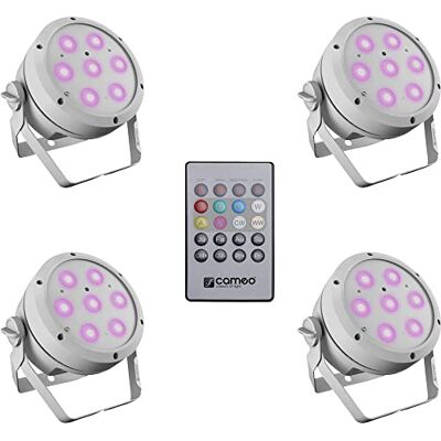 Cameo ROOT® PAR 4 WH SET 1 Set compuesto por 4 x CLROOTPAR4WH incluyendo un control remoto IR (CLPFLAT1REMOTE) Cameo ROOT® PAR 4 WH SET 1 Set compuesto por 4 x CLROOTPAR4WH incluyendo un control remoto IR (CLPFLAT1REMOTE)