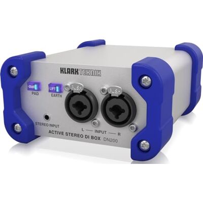 Klark Teknik Caja DI activa DN100 V2 con rango dinámico extendido Klark Teknik Caja DI activa DN100 V2 con rango dinámico extendido