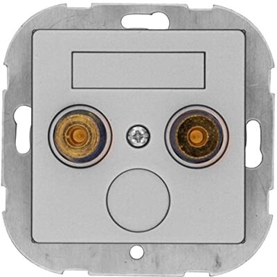 Opus ® 55 Caja de conexión para altavoces, color aluminio – plata – brillo satinado Opus ® 55 Caja de conexión para altavoces, color aluminio – plata – brillo satinado