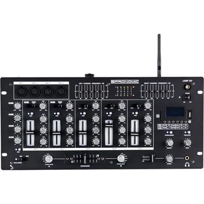 Pronomic DX-165REC MKII DJ-Mixer, Mezclador DJ de 5 canales, Peso: 4 Control de ganancia y ecualizador de 3 bandas para cada canal, Función de preescucha para todos los canales, Función talkover Pronomic DX-165REC MKII DJ-Mixer, Mezclador DJ de 5 canales, Peso: 4 Control de ganancia y ecualizador de 3 bandas para cada canal, Función de preescucha para todos los canales, Función talkover