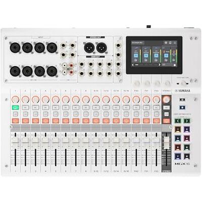 Yamaha MGX16 Consola de Mezcla Digital con LCD Táctil, Bluetooth, Blanco Yamaha MGX16 Consola de Mezcla Digital con LCD Táctil, Bluetooth, Blanco