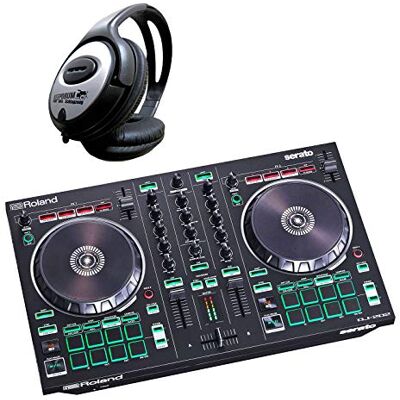Roland DJ-202 Controlador USB de DJ de 2 canales y auriculares keepdrum Roland DJ-202 Controlador USB de DJ de 2 canales y auriculares keepdrum