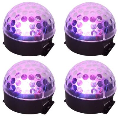 Ibiza 4x Light Astro-Bat LED Efecto de iluminación DJ Disco con pilas Tipo de bola de espejo Ibiza 4x Light Astro-Bat LED Efecto de iluminación DJ Disco con pilas Tipo de bola de espejo