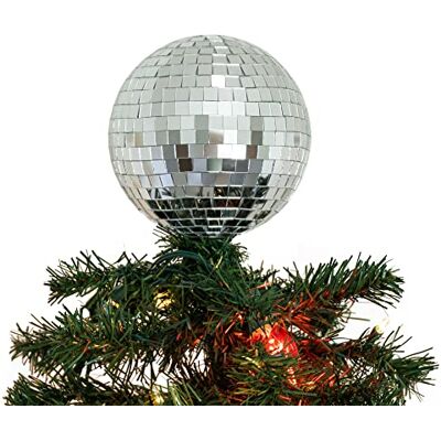 Havenstone Home 6" Disco Ball Christmas Tree Topper Christmas Tree Topper, Christmas Decorations, Disco Decor, Christmas Decor Havenstone Home 6" Disco Ball Christmas Tree Topper Christmas Tree Topper, Christmas Decorations, Disco Decor, Christmas Decor
