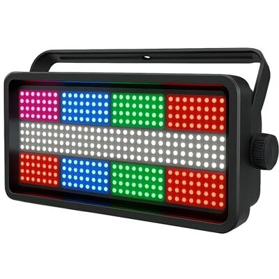 N-Gear Luz de Fiesta LED RGB Profesional con 100W de Potencia y Control DMX para Iluminación de Escenarios DJ Discotecas y Eventos con Efecto Estroboscópico de Alta Velocidad. N-Gear Luz de Fiesta LED RGB Profesional con 100W de Potencia y Control DMX para Iluminación de Escenarios DJ Discotecas y Eventos con Efecto Estroboscópico de Alta Velocidad.