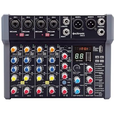 Citronic CMA-8 Compact Mixer with DSP FX and BT/USB Citronic CMA-8 Compact Mixer with DSP FX and BT/USB