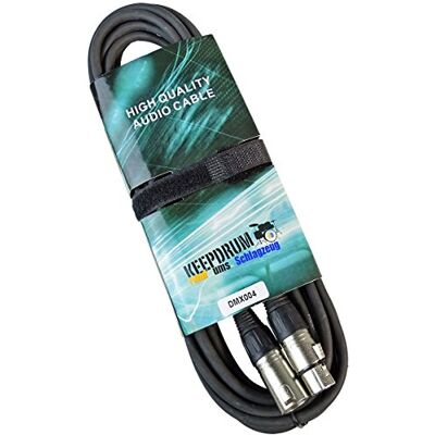keepdrum Cable DMX de 3 pines XLR Cable de control 100 Ohmio keepdrum Cable DMX de 3 pines XLR Cable de control 100 Ohmio
