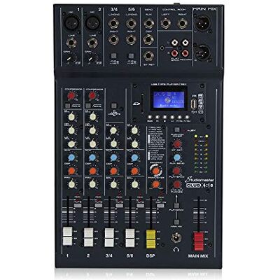 Studiomaster Club XS Mezclador de 6 canales USB DSP grabadora Bluetooth para DJ Studiomaster Club XS Mezclador de 6 canales USB DSP grabadora Bluetooth para DJ