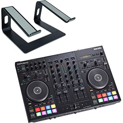 Roland D-J707M controlador móvil DJ Mezclador + keepdrum Soporte para ordenador portátil Negro Roland D-J707M controlador móvil DJ Mezclador + keepdrum Soporte para ordenador portátil Negro