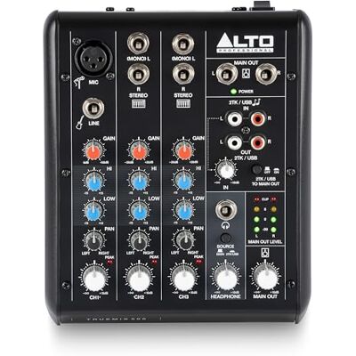 ALTO Mesa de Mezclas de Audio, Entrada MIC XLR, Interfaz de Audio USB Para Actuar en Directo, Podcasts, Streaming, Grabación, DJ, Windows y Mac ALTO Mesa de Mezclas de Audio, Entrada MIC XLR, Interfaz de Audio USB Para Actuar en Directo, Podcasts, Streaming, Grabación, DJ, Windows y Mac