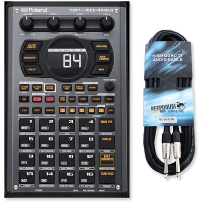 Roland SP-404 MKII Sampler Secuenciador móvil con cable jack keepdrum Roland SP-404 MKII Sampler Secuenciador móvil con cable jack keepdrum