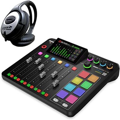 RØDE Rode Rodecaster Pro II Podcast Station Mesa de mezclas + auriculares keepdrum RØDE Rode Rodecaster Pro II Podcast Station Mesa de mezclas + auriculares keepdrum