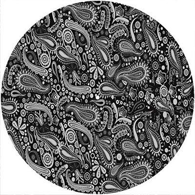 Generic Alfombrilla deslizante Alfombrilla antideslizante Fieltro para cualquier reproductor de discos giratorio de vinilo LP de 12", gr�fico personalizado Paisley BK-GY Generic Alfombrilla deslizante Alfombrilla antideslizante Fieltro para cualquier reproductor de discos giratorio de vinilo LP de 12", gr�fico personalizado Paisley BK-GY