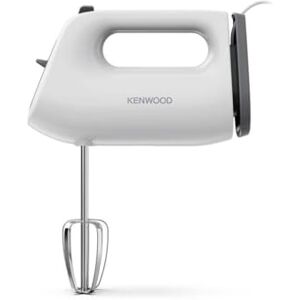 Kenwood QuickMix Lite, Batidora de Mano Ligera con Doble Batidor y Arranque a Velocidad Lenta, Herramienta SureEject, Recogedor de Cable, Motor de 300W, Apto para Lavavajillas, HMP10.00WH, Blanco Kenwood QuickMix Lite, Batidora de Mano Ligera con Doble Batidor y Arranque a Velocidad Lenta, Herramienta SureEject, Recogedor de Cable, Motor de 300W, Apto para Lavavajillas, HMP10.00WH, Blanco