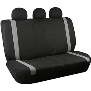 FH GROUP Funda de Asiento Trasero de Coche, Tela Gris, Asiento Trasero de Ajuste Universal con Banco Trasero Dividido, Protector de Asiento, Accesorios Interiores para SUV, sedán y Furgoneta FH GROUP Funda de Asiento Trasero de Coche, Tela Gris, Asiento Trasero de Ajuste Universal con Banco Trasero Dividido, Protector de Asiento, Accesorios Interiores para SUV, sedán y Furgoneta