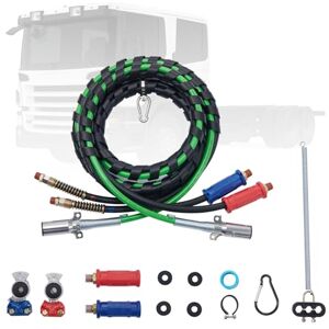 VEVOR Kit de Líneas de Aire para Semirremolque 95 x 95 x 3660 mm con 2 Manos Alegres, Mangueras de Aire 3 en 1 y Línea de Alimentación Eléctrica ABS de 7 Vías, para Tractor de Remolque de Semi Camión VEVOR Kit de Líneas de Aire para Semirremolque 95 x 95 x 3660 mm con 2 Manos Alegres, Mangueras de Aire 3 en 1 y Línea de Alimentación Eléctrica ABS de 7 Vías, para Tractor de Remolque de Semi Camión