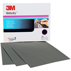 3M Wetordry Abrasive Sheet, 0, 1500+ Grit, 9 in x 11 in, 50 Sheets, Fast Cutting, Auto Body Sanding, Paint Finishing 3M Wetordry Abrasive Sheet, 0, 1500+ Grit, 9 in x 11 in, 50 Sheets, Fast Cutting, Auto Body Sanding, Paint Finishing