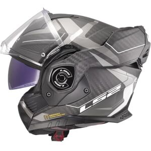 LS2 , Casco Moto Modular ADVANT X CARBON HORIZON Matt Silver Grey, L LS2 , Casco Moto Modular ADVANT X CARBON HORIZON Matt Silver Grey, L