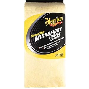 Meguiar's Toallas de Microfibra, Pack de 6, Amarillo Meguiar's Toallas de Microfibra, Pack de 6, Amarillo