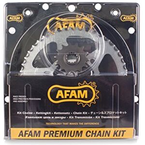 AFAM Kit cadena de moto (acero) para DUCATI 695 Monster 2006 2008 AFAM Kit cadena de moto (acero) para DUCATI 695 Monster 2006 2008
