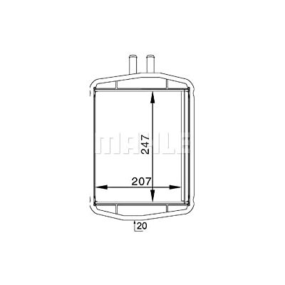 MAHLE ORIGINAL AH 152 000S Radiador de Calefacción - Sistema de calefacción para Ford Fiesta 4 MAHLE ORIGINAL AH 152 000S Radiador de Calefacción - Sistema de calefacción para Ford Fiesta 4