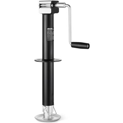 VEVOR Gato para Remolque Tipo A, Capacidad de 2267 kg, Carrera Vertical de 381 mm, con Pie Ajustable de 7 Niveles, Casquillo para Taladro, para Remolques de Caravanas, Utilitarios y de Yates VEVOR Gato para Remolque Tipo A, Capacidad de 2267 kg, Carrera Vertical de 381 mm, con Pie Ajustable de 7 Niveles, Casquillo para Taladro, para Remolques de Caravanas, Utilitarios y de Yates