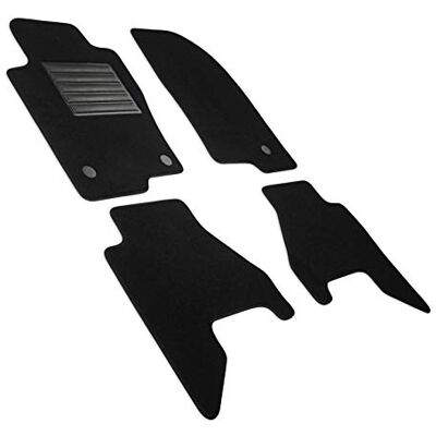 Alfombrillas de coche MTM MDM SP-2383 - Velour, Negro, Set de 4 Alfombrillas de coche MTM MDM SP-2383 - Velour, Negro, Set de 4