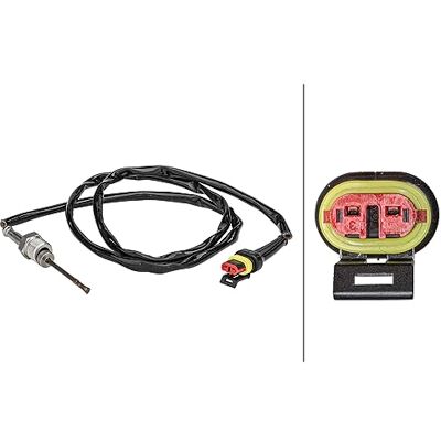 HELLA 6PT 358 181-381 - Sensor de temperatura de gases de escape HELLA 6PT 358 181-381 - Sensor de temperatura de gases de escape