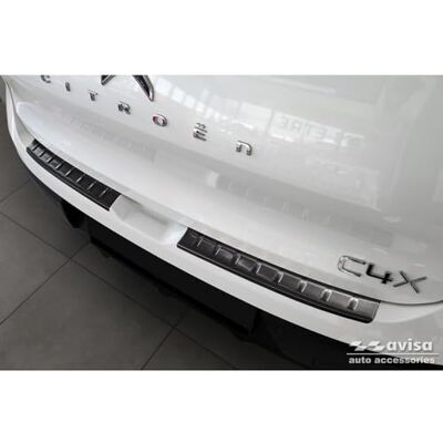 AVISA Protector de parachoques trasero de acero inoxidable negro - Accesorio para Citroën C4 X 2023 AVISA Protector de parachoques trasero de acero inoxidable negro - Accesorio para Citroën C4 X 2023