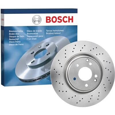 BOSCH 0 986 479 C76 - Disco de freno para Mercedes-Benz Clase C, SLK - Perforado, ventilado BOSCH 0 986 479 C76 - Disco de freno para Mercedes-Benz Clase C, SLK - Perforado, ventilado
