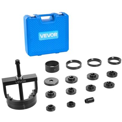 VEVOR Kit de Extracción e Instalación de Bujes y Cojinetes de Rueda, Compatible con la Mayoría de los Vehículos con Tracción Delantera, Fácil Intercambio de Cojinetes sin Necesidad de Prensar VEVOR Kit de Extracción e Instalación de Bujes y Cojinetes de Rueda, Compatible con la Mayoría de los Vehículos con Tracción Delantera, Fácil Intercambio de Cojinetes sin Necesidad de Prensar