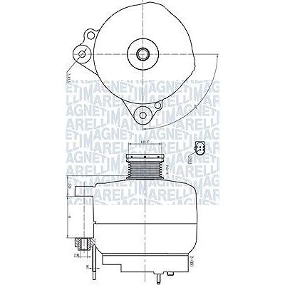 Alternador Magneti Marelli 14V 140A con polea de 50mm - Alternador Alternador Magneti Marelli 14V 140A con polea de 50mm - Alternador
