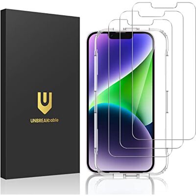Protector de pantalla UNBREAKCABLE para iPhone 14 - Vidrio templado resistente a impactos Protector de pantalla UNBREAKCABLE para iPhone 14 - Vidrio templado resistente a impactos