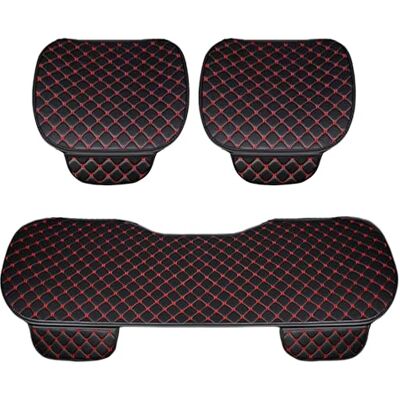 Lupex shop - Funda universal para asientos de coche 3 piezas - Negro-Rojo Lupex shop - Funda universal para asientos de coche 3 piezas - Negro-Rojo