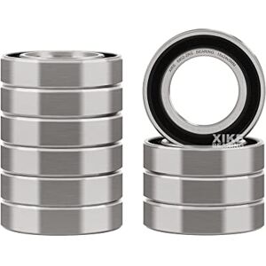 XiKe 10 piezas 6802-2RS Rodamientos de bolas sellados 15x24x5mm Acero al cromo y Pre-lubricados y doble junta de goma, 6802RS Rodamiento rígido de bolas con escudos. XiKe 10 piezas 6802-2RS Rodamientos de bolas sellados 15x24x5mm Acero al cromo y Pre-lubricados y doble junta de goma, 6802RS Rodamiento rígido de bolas con escudos.