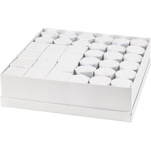 Creativ Cajas, Blanco, H: 7+9 cm, Tamaño 4,5+6 cm, 36 Set/ 1 Pack Creativ Cajas, Blanco, H: 7+9 cm, Tamaño 4,5+6 cm, 36 Set/ 1 Pack