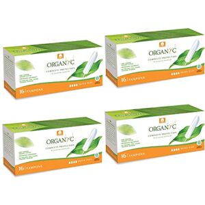 Tampones de algodón orgánico Organyc - 64 unidades Tampones de algodón orgánico Organyc - 64 unidades