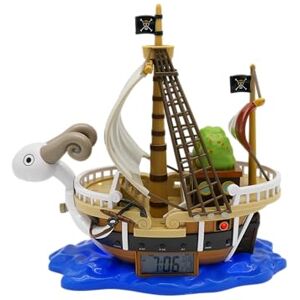 TEKNOFUN One Piece Licencia Oficial The Going Merry Despertador Iluminado , Individual, Marrón-Blanco-Azul-Verde-Negro-Beige USB-C TEKNOFUN One Piece Licencia Oficial The Going Merry Despertador Iluminado , Individual, Marrón-Blanco-Azul-Verde-Negro-Beige USB-C